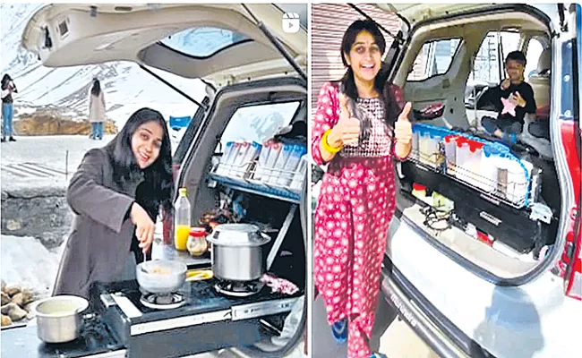 ndian Home On Wheels Includes Elaborate Kitchen With All Utensils And Groceries - Sakshi