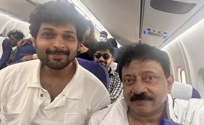 Ram Gopal Varma Watch Vyooham Movie with Ajmal Ameer in Vijayawada - Sakshi