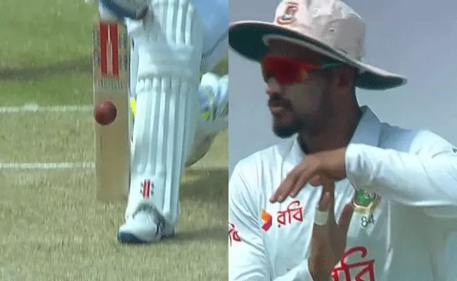 Bangladesh skipper takes bizarre, unnecessary review for LBW against Sri Lanka - Sakshi