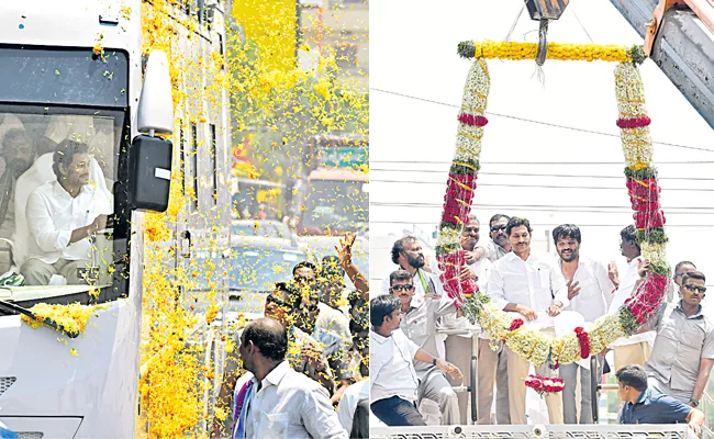 Emmiganoor road show is super hit - Sakshi