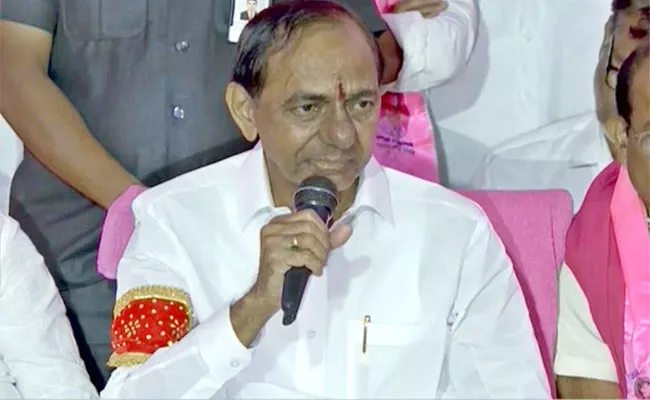 Kcr Comments At Suryapeta Press Meet After Polam Bata   - Sakshi