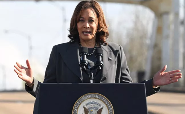 US VP Kamala Harris Calls For Immediate Ceasefire Gaza - Sakshi