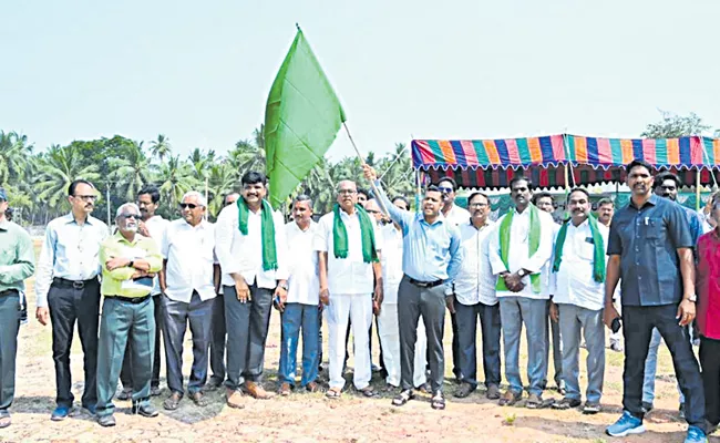 Drone hub launched in Konaseema - Sakshi