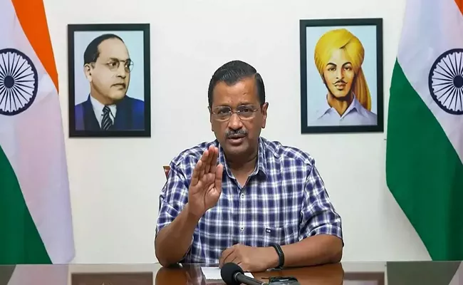 BJP Following Vinash Model Says Kejriwal - Sakshi