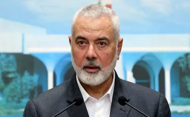 Israel-Hamas War: Israeli air attack on Gaza kills sons, grandchildren of Hamas chief Haniyeh - Sakshi