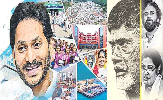 Chandrababu and Yellow Gang bad propaganda on CM Jagan In Election Campaign - Sakshi