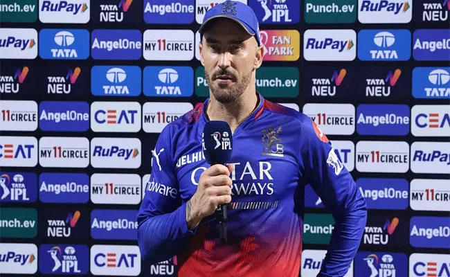 Faf Du Plessis comments on RCB defeat over MI in IPL 2024 - Sakshi