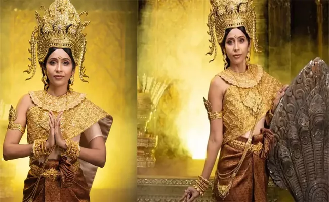 Devyani Khobragade Dresses As Khmer Apsara On Cambodians New Year  - Sakshi