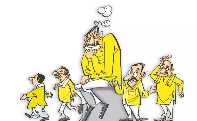 Concern among TDP ranks and leaders over Chandrababu Sabhas - Sakshi