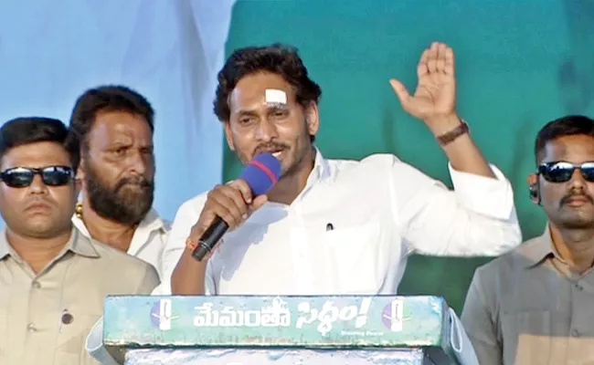 Cm Jagan Aggressive Comments At Gudivada Memantha Siddham Meeting - Sakshi