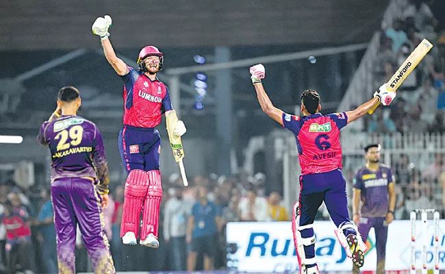 Rajasthan win over Kolkata by 2 wickets - Sakshi