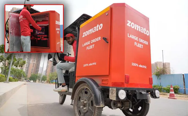 Zomato Introduce Large Order Fleet In Electric Vehicle - Sakshi