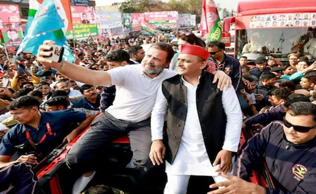 Why Akhilesh Yadav and Rahul Gandhi did not hold Joint Rally - Sakshi