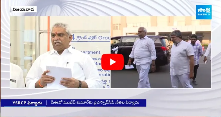 YSRCP Leaders Complaint To CEO Mukesh Kumar Against TDP Unparliamentary Language