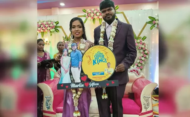  IPL 2024 Chennai Super Kings Fan CSK Theme Wedding Card goes Viral - Sakshi