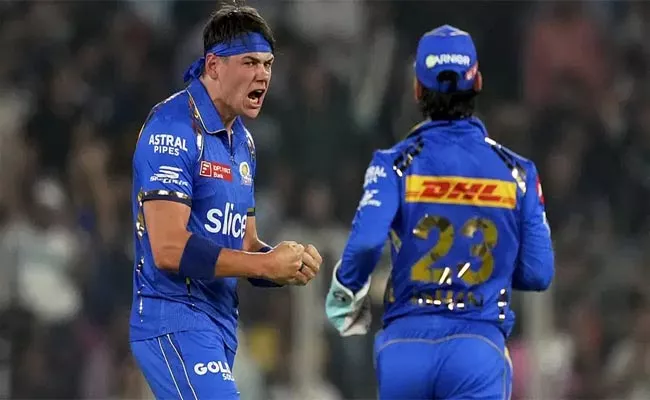 MI VS RR: Gerald Coetzee Bowls Second Fastest Delivery In IPL History, Surpasses Mayank Yadav Season Record - Sakshi