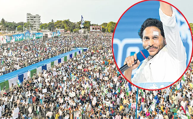 CM Jagan in memantha siddham meeting at kakinada district - Sakshi