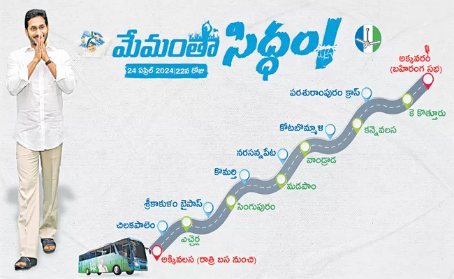 CM YS Jagan Memantha Siddham Bus Yatra Schedule - Sakshi