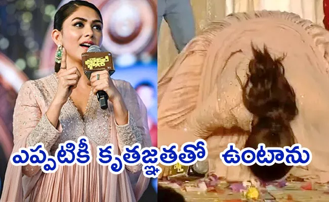 Mrunal Thakur Emotional Words About Telugu People - Sakshi