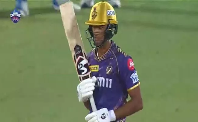 IPL 2024: KKR Batter Angkrish Raghuvanshi Smashed 25 Ball Fifty, Second Youngest To Score Fifty For KKR - Sakshi