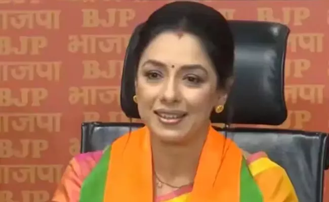 actress Rupali Ganguly joins BJP at delhi