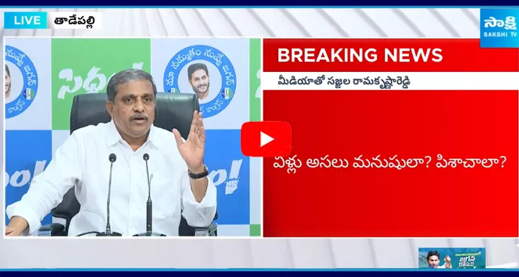 Sajjala Ramakrishna Reddy Press Meet on TDP Fake Propaganda against Land Titling Act