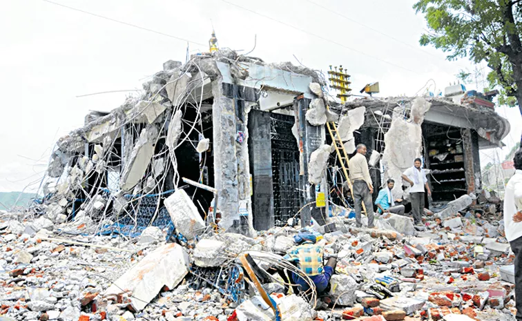 Chandrababu who demolished temples