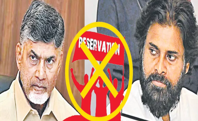 Chandrababu Pawan Both videos viral on social media about reservations