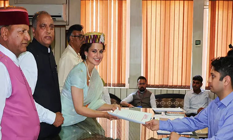 Kangana Ranaut Files Nomination