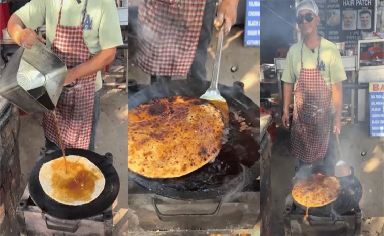 Parathas Being Made In Diesel At Chandigarh Restaurant