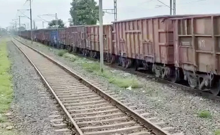 Goods Train Derailed In Nalgonda District