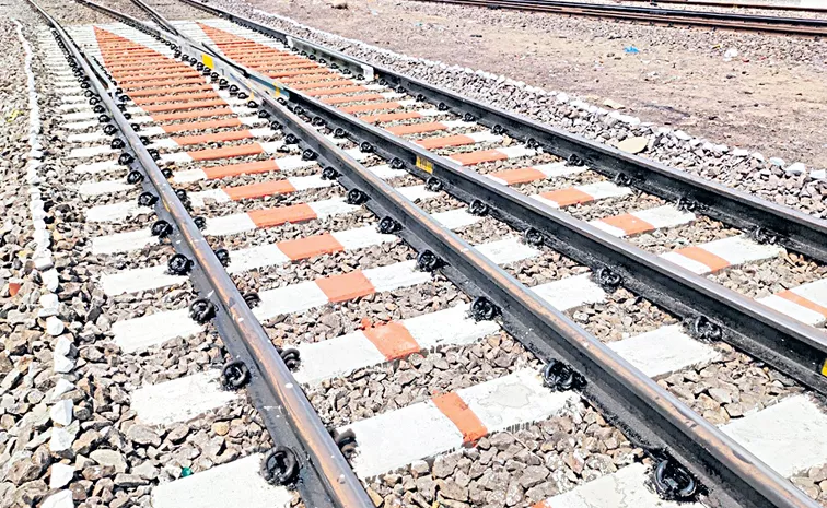 A modern railway track