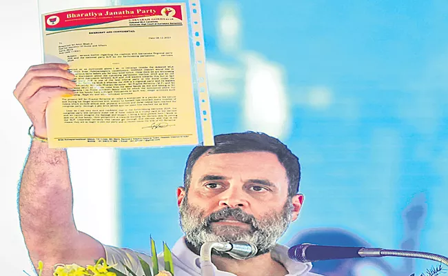 Prajwal Revanna molestation 400 women, alleges Rahul Gandhi