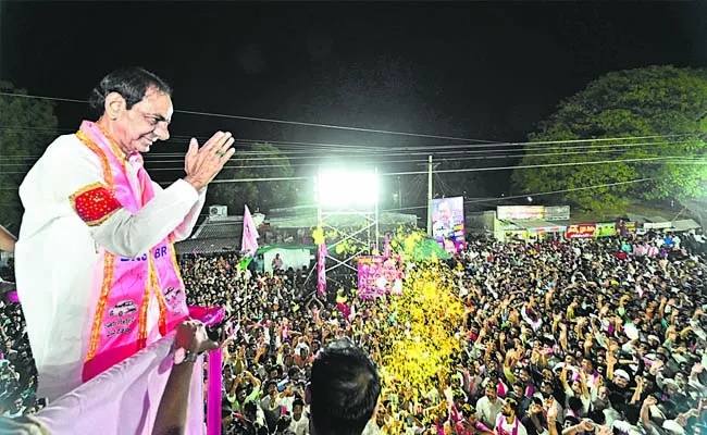 KCR Road Show At Ramagundam: Peddapalli district