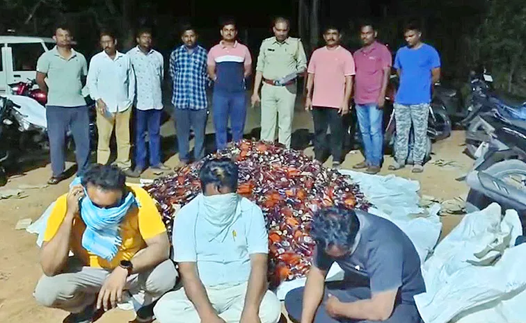 TDP Leaders Arrest Over Liquor Distribution In AP