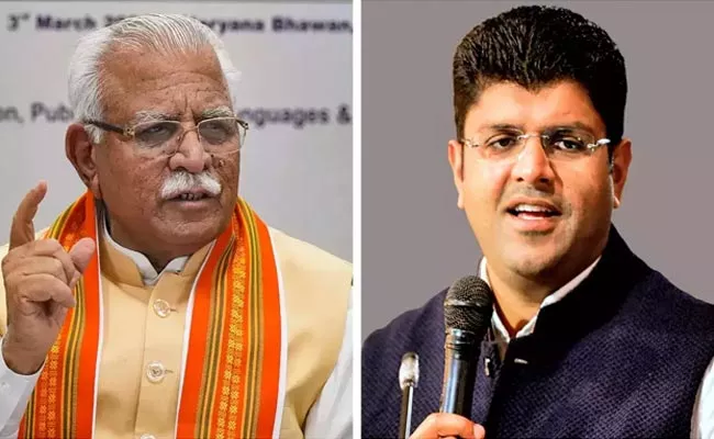 Dushyant Chautala Faces Split In Party 4 MLAs Meet Manoharlal Khattar