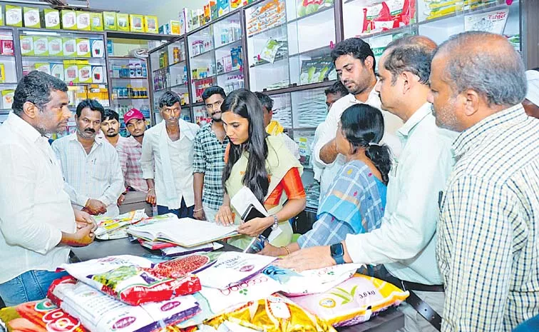 Task force officials raids on Seed dealers in telangana