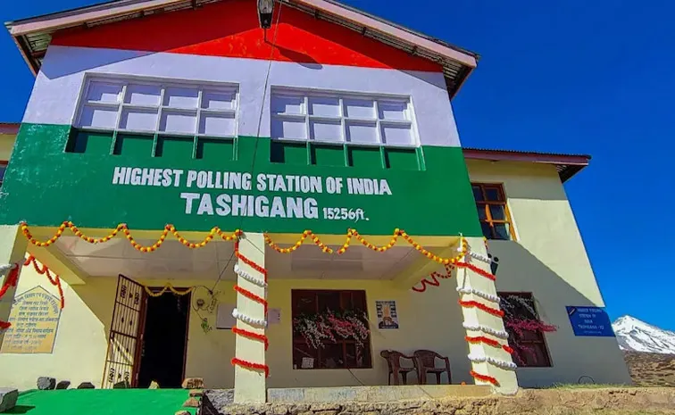 Voting on at Himachal Pradesh Worlds Highest Polling Station