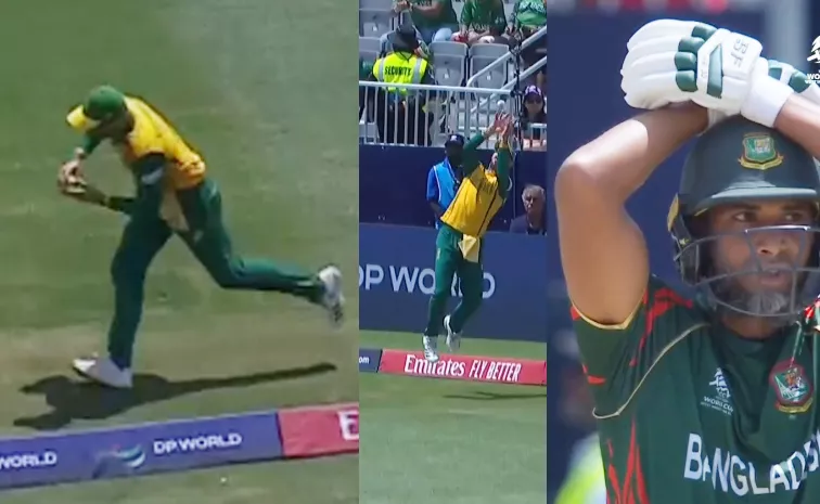 Markram Catch Saves South Africa From Loss to Bangladesh T20 WC Video