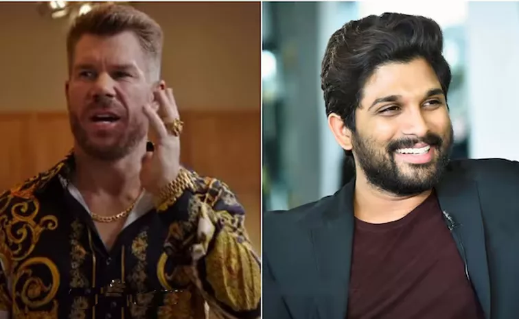 David Warner latest shoot Pushpa Raj in new ad, Allu Arjun reaction goes viral