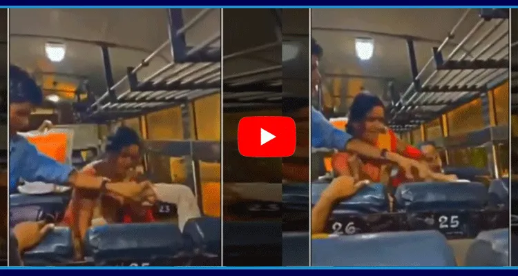 Women Fight In RTC Bus 