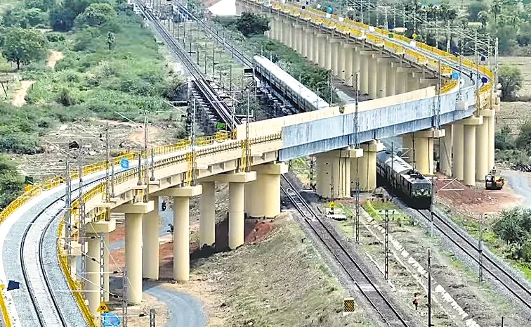 Rail over Rail Bridge at Pagidipally