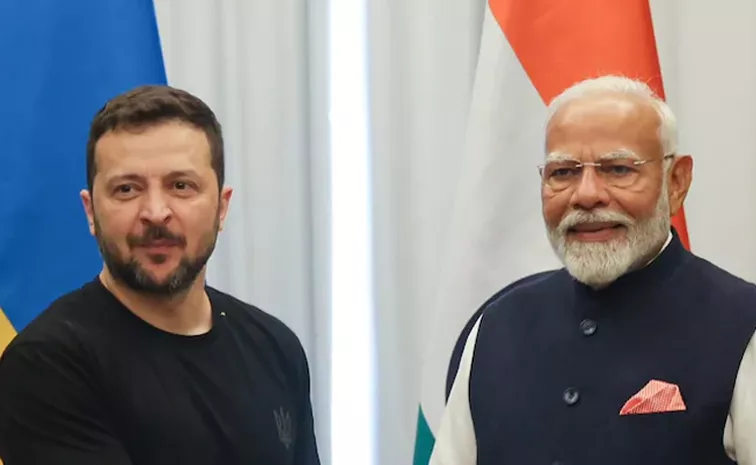 Modi Bilateral Meetings With Ukrainian President Volodymyr Zelensky