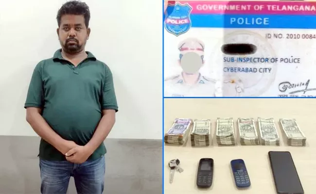 Fake police officer apprehended for extorting money in Hyderabad