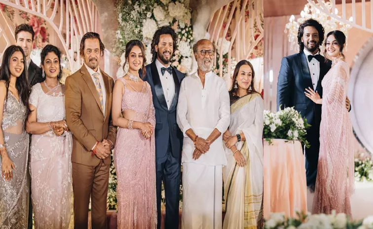 Arjun Sarja Daughter Aishwarya and Umapathy Reception