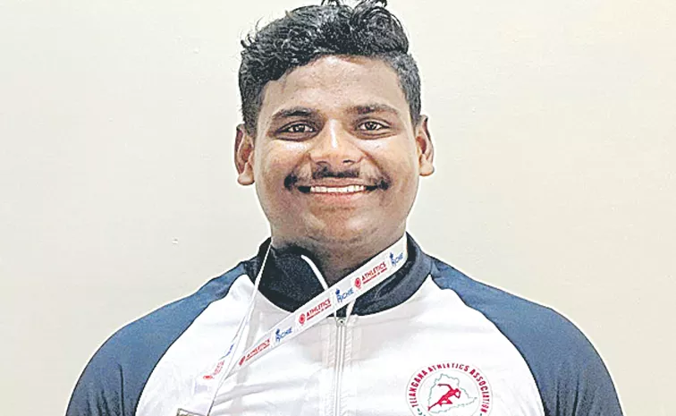 Gold for Telangana athlete Saikiran