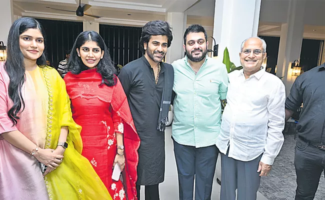 Sharwanand along with his Wife attends a coffee shop opening ceremony in Hyderabad!