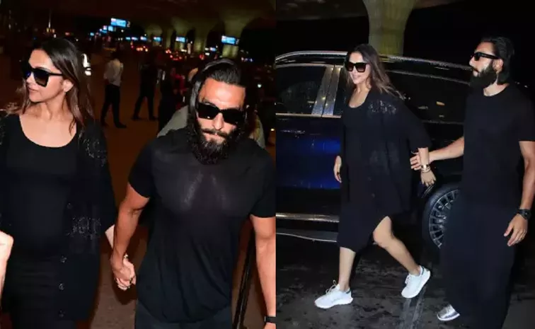 Deepika Padukone And Ranveer Singh Holding Hands and Jet Off To London For Babymoon