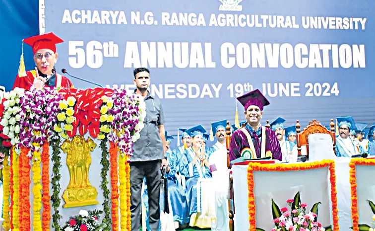 56th graduation ceremony of Acharya NG Ranga University