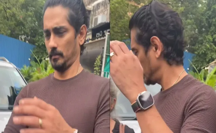 Actor Siddharth Loses His Cool At Paps For Clicking Him In Mumbai